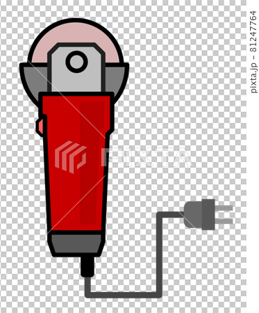 Illustration image of power tool grinder for polishing 81247764