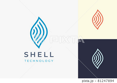 Shell Network Logo For Technology Industry のイラスト素材