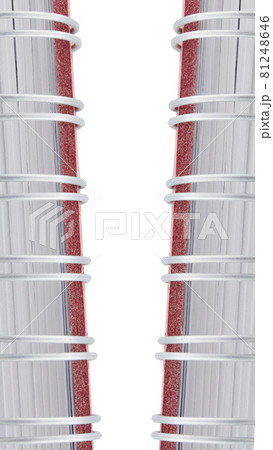 closeup of spiral binder with notebook closeup of spiral binder with notebook 81248646