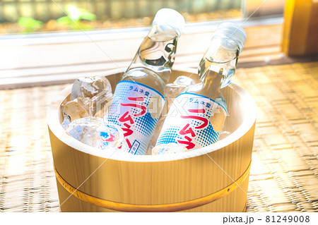 冷やしたラムネと夏の風景 冷やしたラムネと夏の風景 81249008