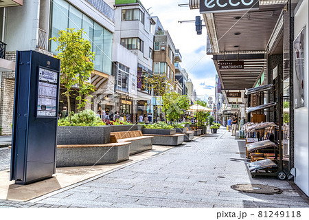横浜の都市風景　横浜元町ショッピングストリート 81249118