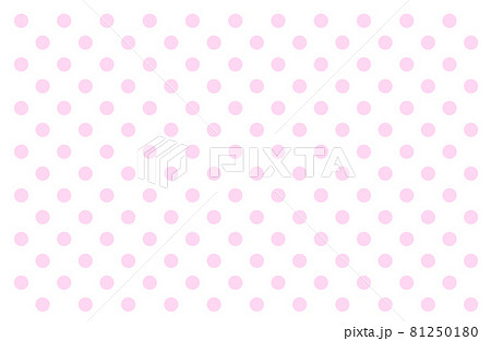 ピンク色の水玉模様の背景イラスト ピンクのドット柄 のイラスト素材