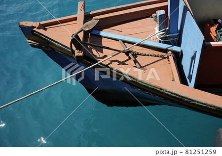 PERHENTIAN ISLAND, MALAYSIA -JUNE 30, 2012: Passenger boat at the Perhentian Island in Malaysia. Used as personal or public trasport. PERHENTIAN ISLAND, MALAYSIA -JUNE 30, 2012: Passenger boat at the Perhentian Island in Malaysia. Used as personal or public trasport. 81251259