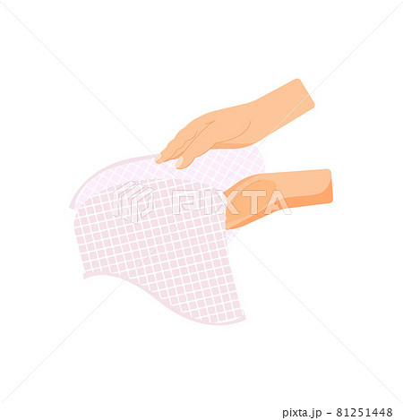 Hand With Towel Composition 81251448