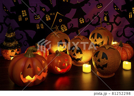 ハロウィンイメージ ハロウィンナイト お化けカボチャ イメージ素材 ハロウィンイメージ ハロウィンナイト お化けカボチャ イメージ素材 81252298