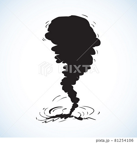 Tornado. Vector drawing 81254106