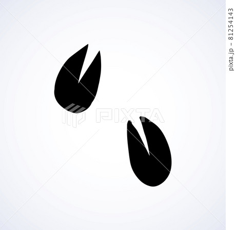 Traces of hooves. Vector drawing Traces of hooves. Vector drawing 81254143