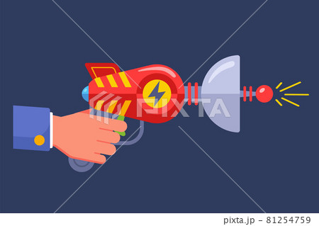 alien science fiction pistol. 81254759