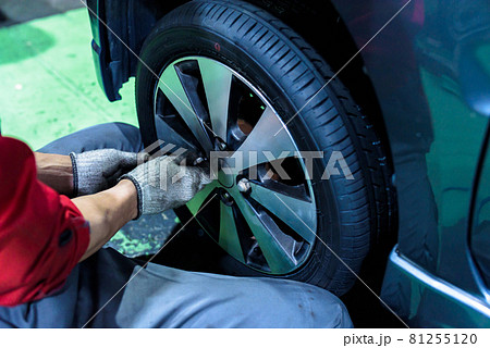 自動車のタイヤ、ホイール交換 インパクトレンチ 自動車のタイヤ、ホイール交換 インパクトレンチ 81255120