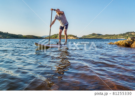 stand up paddling in Colorado 81255330