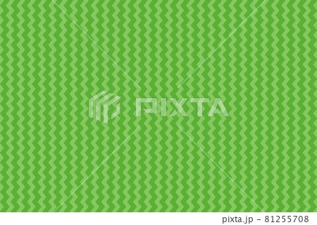 ギザギザのストライプ背景 緑 のイラスト素材