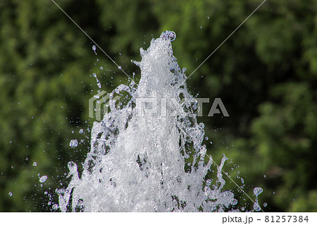 公園の噴水 81257384