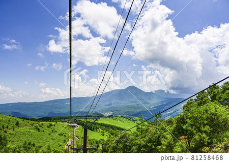 車山展望リフトから望む蓼科山 車山展望リフトから望む蓼科山 81258468