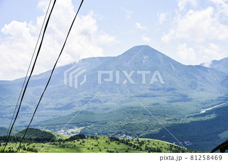 車山展望リフトから望む蓼科山 車山展望リフトから望む蓼科山 81258469