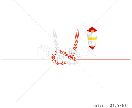 熨斗と水引のベクターイラストのイラスト素材