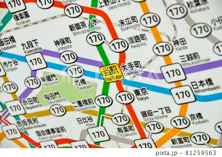 東京メトロ大手町駅のきっぷ運賃表 81259563