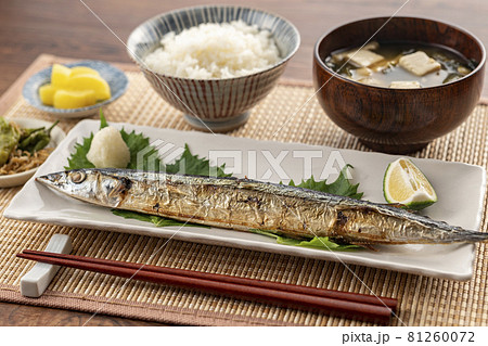 さんまの塩焼き 秋イメージ さんまの塩焼き 秋イメージ 81260072