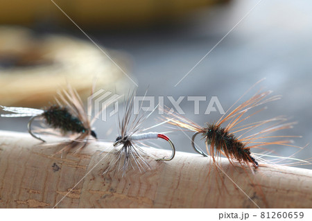 渓流・川釣りに使う毛ばり 81260659