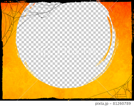 Halloween round frame material 81260789