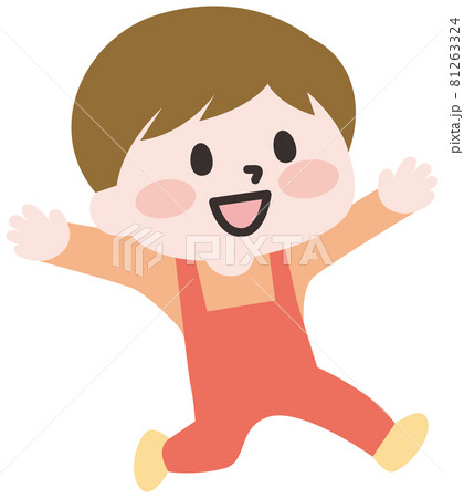 二頭身 子どものイラストのイラスト素材