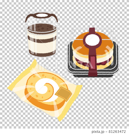 コンビニスイーツのイラスト 81263472