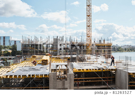 Construction Site Background Construction Site Background 81263527