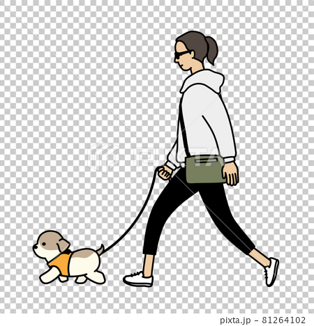 people walking dog png