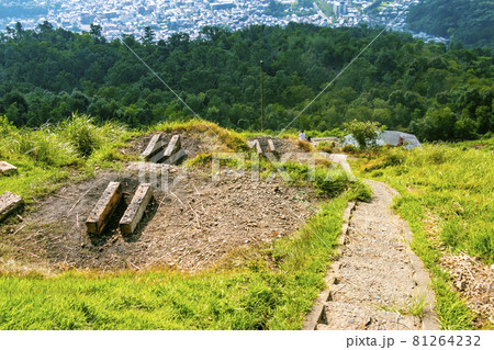 大文字山からの展望と火床 （京都市東山） 81264232