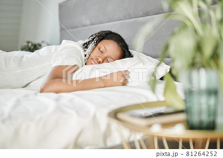 Young Woman Sleeping in Morning 81264252
