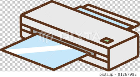 Diagonal illustration of white laminator Diagonal illustration of white laminator 81267988