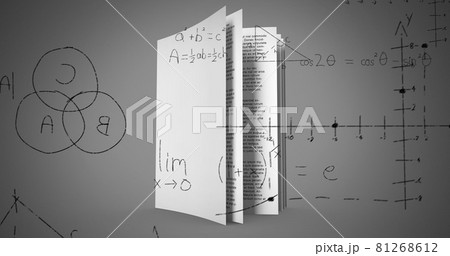 Mathematical equations against open book Mathematical equations against open book 81268612