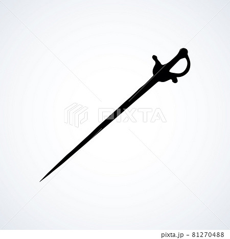 Old Epee. Vector drawing Old Epee. Vector drawing 81270488