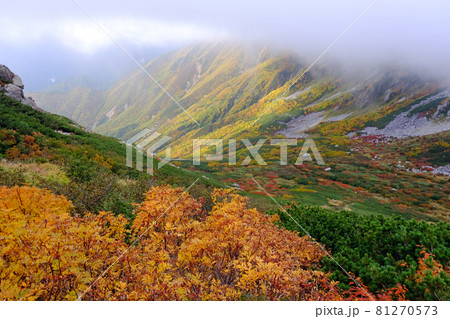 北アルプス 剣岳、立山連峰の秋の風景 北アルプス 剣岳、立山連峰の秋の風景 81270573