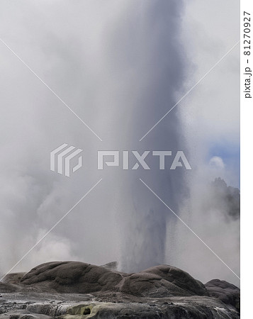 ニュージーランド テ・プイア ポフツガイザー間欠泉 Rotorua, New Zealand 81270927