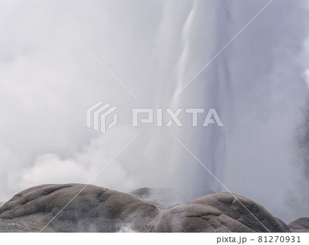 ニュージーランド テ・プイア ポフツガイザー間欠泉 Rotorua, New Zealand 81270931