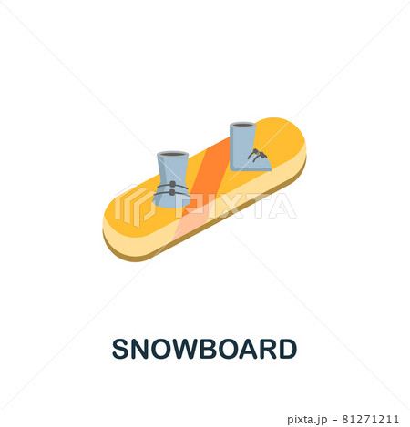 Snowboard icon. Flat sign element from extreme sport collection. Creative Snowboard icon for web design, templates, infographics and more Snowboard icon. Flat sign element from extreme sport collection. Creative Snowboard icon for web design, templates, infographics and more 81271211