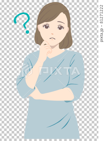 疑問に思う女性 81271222