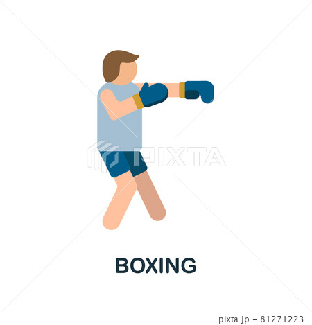 Boxing icon. Flat sign element from extreme sport collection. Creative Boxing icon for web design, templates, infographics and more 81271223