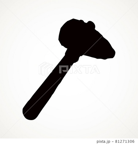 Prehistoric hammer. Vector drawing Prehistoric hammer. Vector drawing 81271306