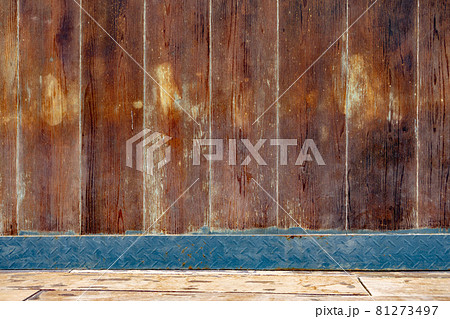 Close up of wall made of wooden planks Close up of wall made of wooden planks 81273497