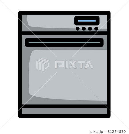Kitchen Dishwasher Machine Icon Kitchen Dishwasher Machine Icon 81274830