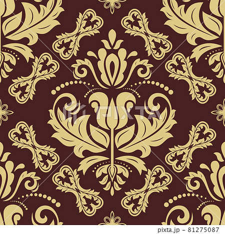 Classic Seamless Vector Fine Pattern With Arabesques 81275087