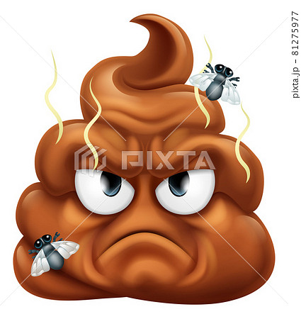 Angry Mad Dislike Hating Poop Poo Emoticon Emoji 81275977