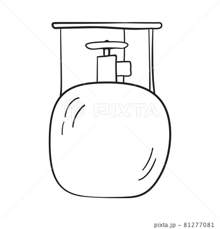 Icon Of Camping Gas Container 81277081