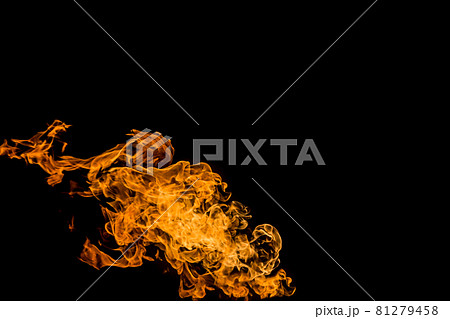 Fire flames on black background. fire on black background isolated. fire patterns. Fire flames on black background. fire on black background isolated. fire patterns. 81279458