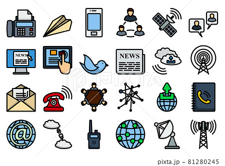 Communication Icon Set 81280245