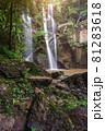 Mork fa Waterfall, Double Waterfal in deep forest Chiang Mai, Thailand 81283618