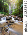 Mork fa Waterfall, Double Waterfal in deep forest Chiang Mai, Thailand 81283619
