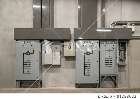 Electric voltage control room cabinets of condominium. 81283622