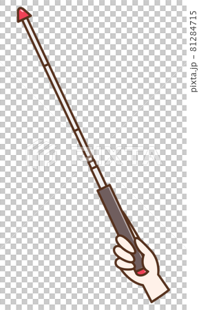 Hand holding a pointer 81284715